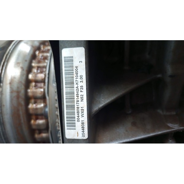 Motor Parcial Bmw X3 Xdrive 28i 3.0 N52 F25 2012