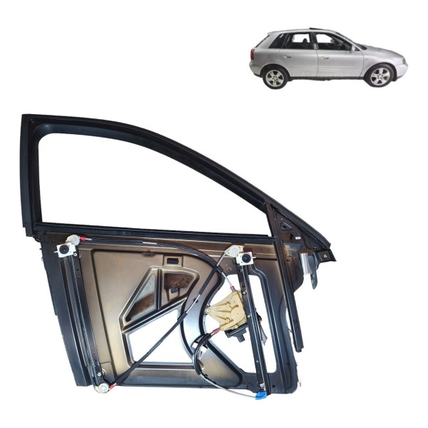 Estrutura Vidro Porta Dianteira Direito Audi A3 2000 2005