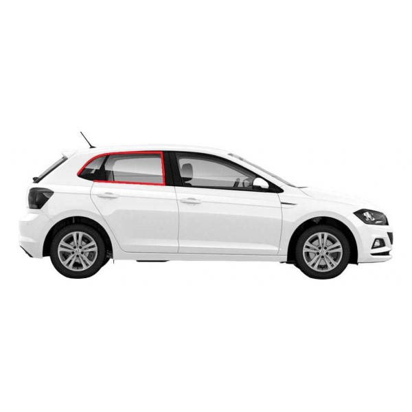 Guarnicao Vidro Traseiro Polo 1.0 Tsi 2018 2022 Direito