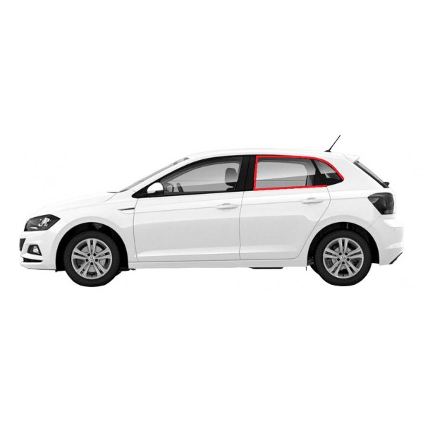 Guarnicao Vidro Traseiro Polo 1.0 Tsi 2018 2022 Esquerdo