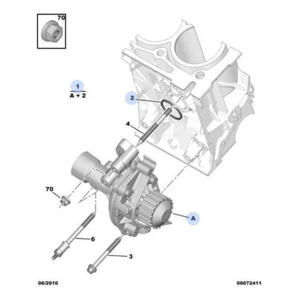 Bomba Agua Peugeot 307 C4 Xsara Picasso 2.0 16v 1609417480