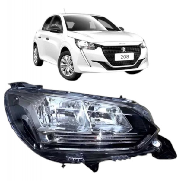 Farol Peugeot 208 2020 A 2022 Direito Original Detalhe