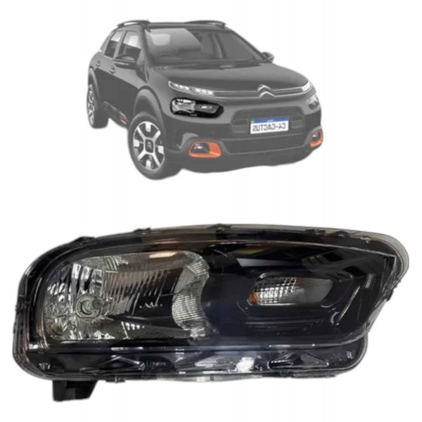 Farol Citroen C4 Cactus 2018 A 2024 Direito Original Detalhe