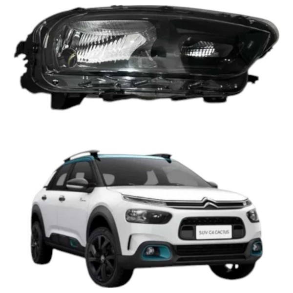 Farol Dianteiro C4 Cactus 2018 A 2024 Direito Original