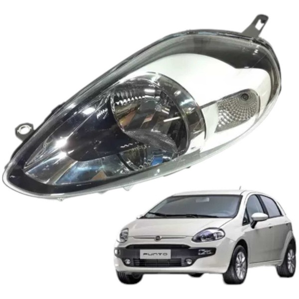 Farol Dianteiro Fiat Punto 2013 A 2017 Esquerdo Original