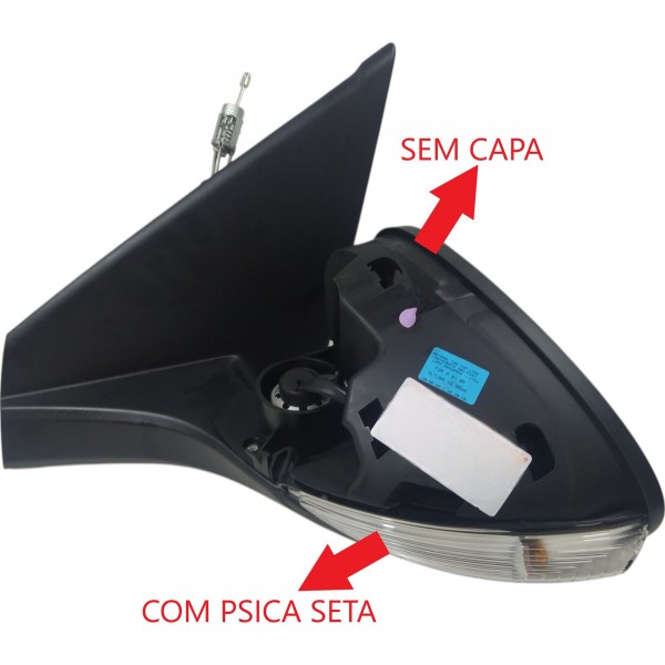 Retrovisor Esquerdo Fiat Argo 2017 A 2021 Sem Capa Original