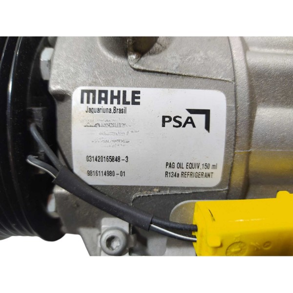 Compressor Ar Condicionado Peugeot 208 C3 1.2 2016 2018