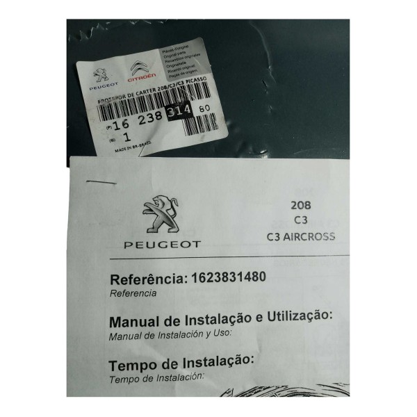 Protetor Carter Peugeot 208 Citroen C3 Picasso Original Novo